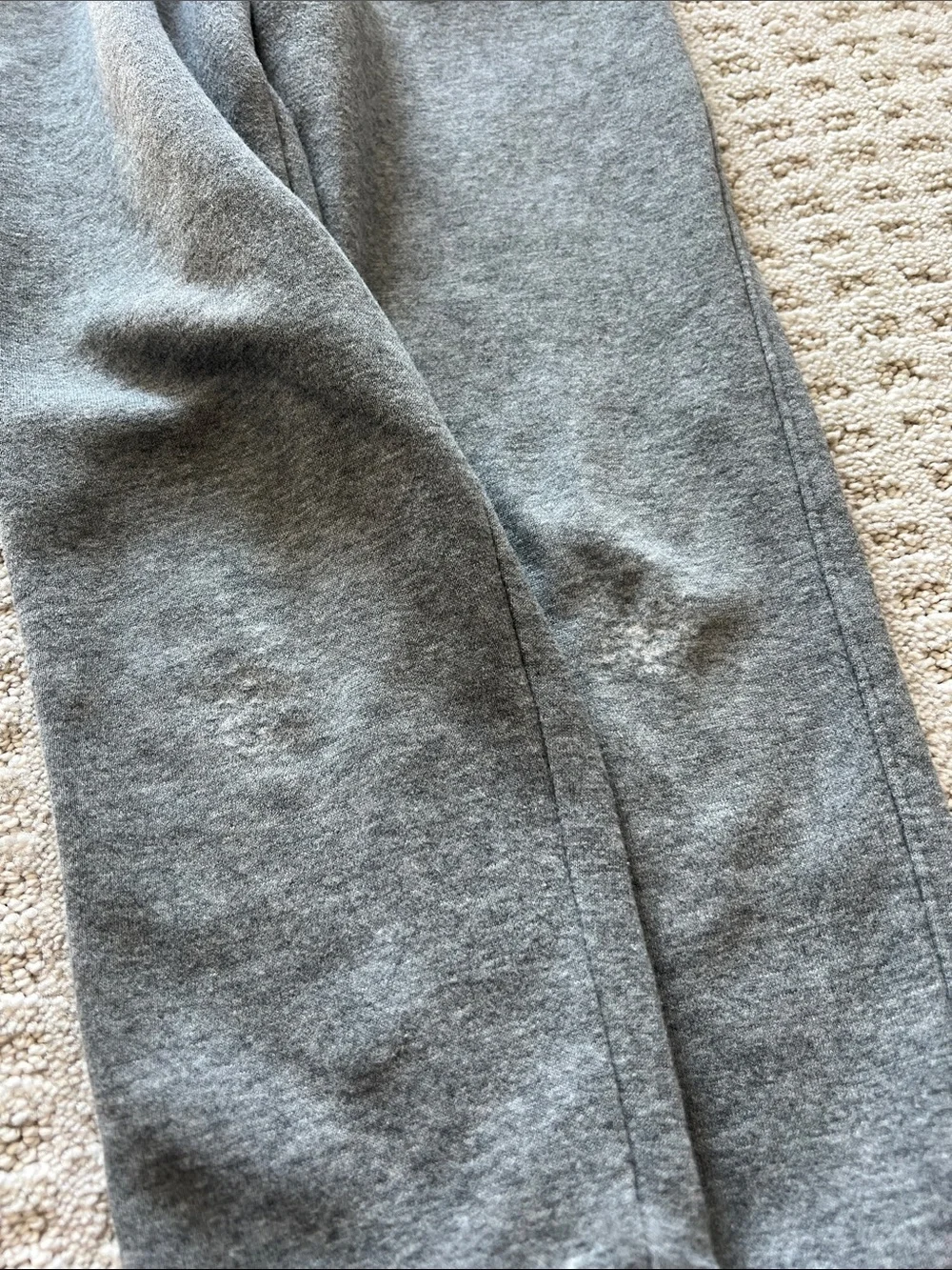 Nike Kids Gray Fleece Joggers with White Logo
